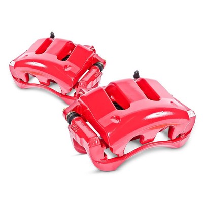 Power Stop S5296 Performance Front Brake Calipers Powder Coated Red Pair