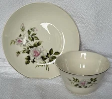 Crooksville China Company Serving Bowls Set Of 2 Delmar Marie 50s Vintage VGUC