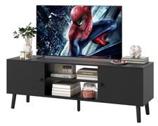 TV Stand for 55 60 Inch TVs,Entertainment Center with 2 Storage Cabinets
