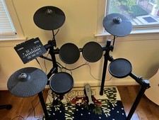 Yamaha DTX402K 5-Piece Electronic Drum Kit, Black