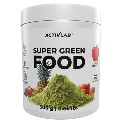 Activlab Super Green Food Spirulina Chlorella 300g 30 Portionen Vitamine Energie