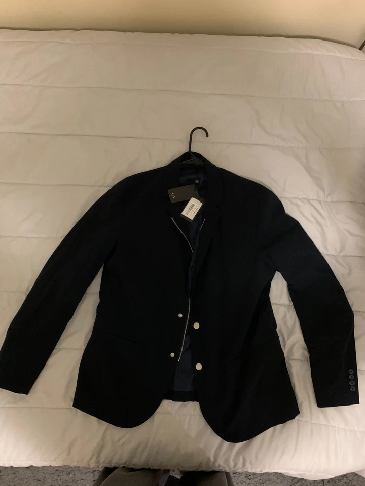 Armani Exchange Men's Blazer [Regular Fit] Sapphire Size 42 **READ DESCRIPTION** - Image 3 of 4