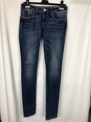 Mavi Damen Jeans Serena Low-Rise, Super Skinny Blau W26 L34