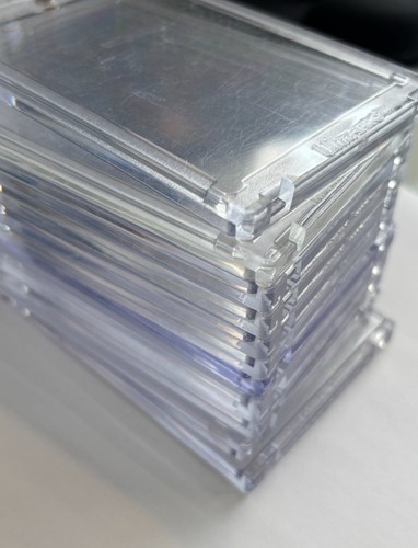 Lot Of 15 Used One Touch Card Holders Magnetic Cases Sizes Screw Down Ultra Pro