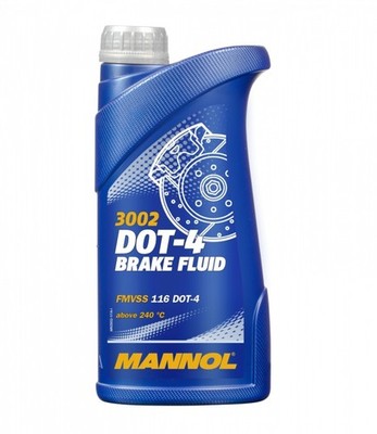 For MANNOL - OLEJE MOTO. MN3002-05PET BRAKE FLUID DOT4 500ML / SYNTH. / MOTOR. /