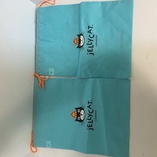 Set Of 2 Jellycat Dust Bag Medium 15.5 x11.5" Storage Bags - Authentic