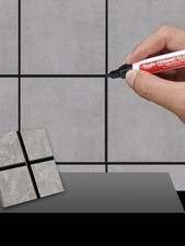 1 White Tile Grout Pen Kitchen Bathroom Waterproof Marker Revives Anti Mould