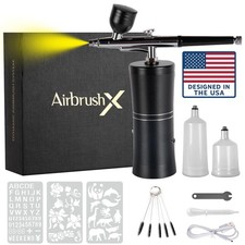 Airbrush Kit with Compressor for Nails Barber Cake Decorating Painting Set