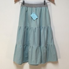 Skirt Girls M 8 Maxi Green Ruffle Tier 100 Cotton Cozy Mom and Pop's Kids