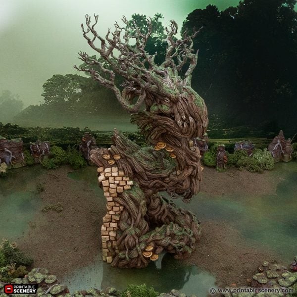 Brackencourt Portal - The Gloaming Swamps - Printable Scenery Terrain Wargaming 