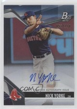2021 Bowman Platinum Top Prospects Blue Auto 53/150 Nick Yorke #TOP-24 Auto uk2