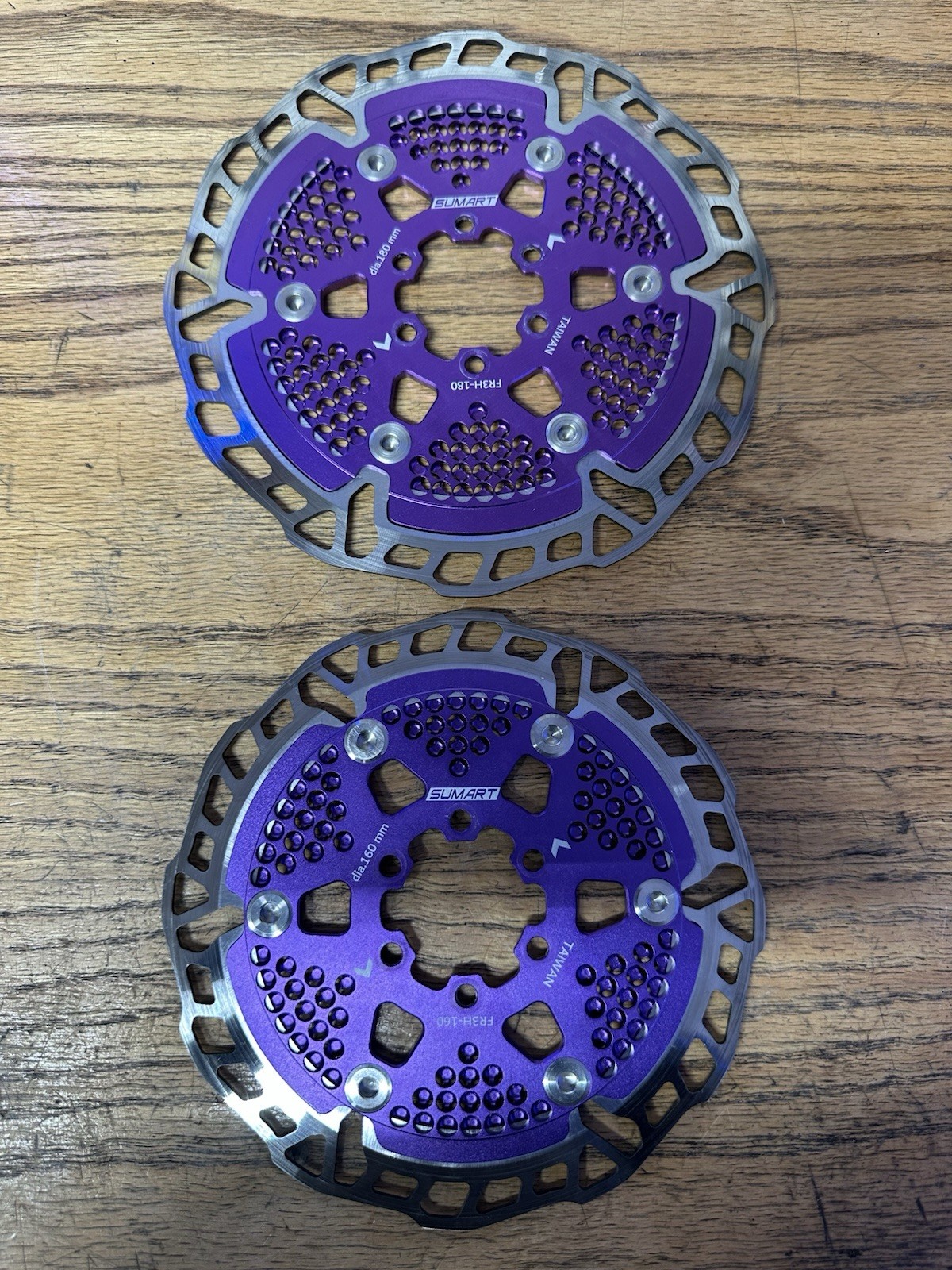 Sumart Tools FR3H-160 & FR3H-180 Purple Rotors Set Of 2