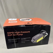 50PSI High Pressure SUP Electric Air Pump Dual Stage Auto Inflate Deflate NEW