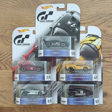 Hot Wheels Gran Turismo 1:64 Diecast Set Ford GT Corvette C7.R GT-R Veneno