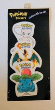 Factory Sealed Vintage Pokemon Stickers 1999 C D Visionary Mew,Charizard,Ivysaur