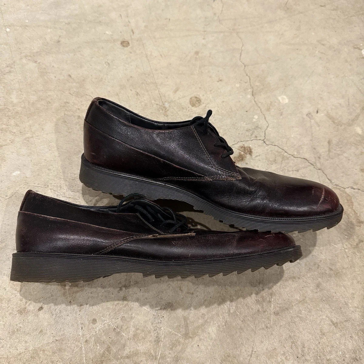 Calvin Klein Burgundy Leather Lace Up Plain Toe Dress Boots Men’s Size 8.5 Amazon.com | Calvin Klein Men main image 3