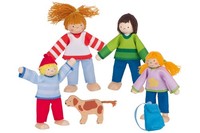"Goki 51863 Biegepuppen \"Camping-Familie\" FüR Puppenhaus"