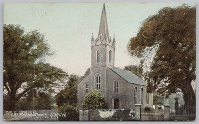 DUNDEE Liff Pfarrkirche Postkarte