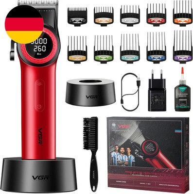 VGR 001 Professionelle Haarschneidemaschine Für Männer, Schnurlose Friseurscherm