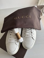 Scarpe Gucci uomo Sneakers Bianche Tg 42 (8) Come Nuove Originali 100%