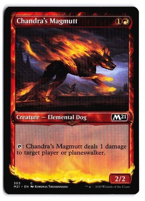 Chandra's Magmutt (Showcase) Core Set 2021 303 C LP Magic the Gathering