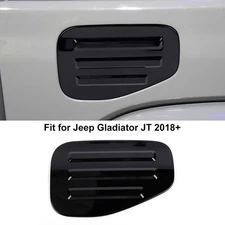 Filler Fuel Door Tank Gas Cap Cover Trim for Jeep Gladiator JT 2018+ Gloss Black