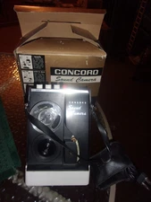 CONCORD SOUND CAMERA MODEL F-85 VINTAGE WORKS !! 1966 ( REEL VOICE RECORDER )