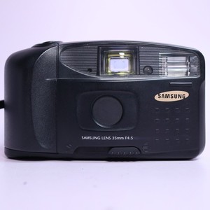 Samsung FF-222 35mm Film Point And Shoot Camera Black Tested