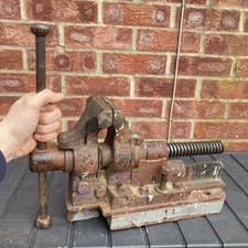 Vintage Peter Wright Type Parallel Vice Blacksmithing Railroad Vise