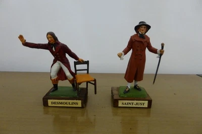MOKAREX PEINT REVOLUTION FRANCAISE DESMOULINS ET SAINT-JUST - Photo 1/2