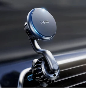 Lisen Support magnétique de téléphone de voiture, ne bloque pas Air Évent, magnétique fort