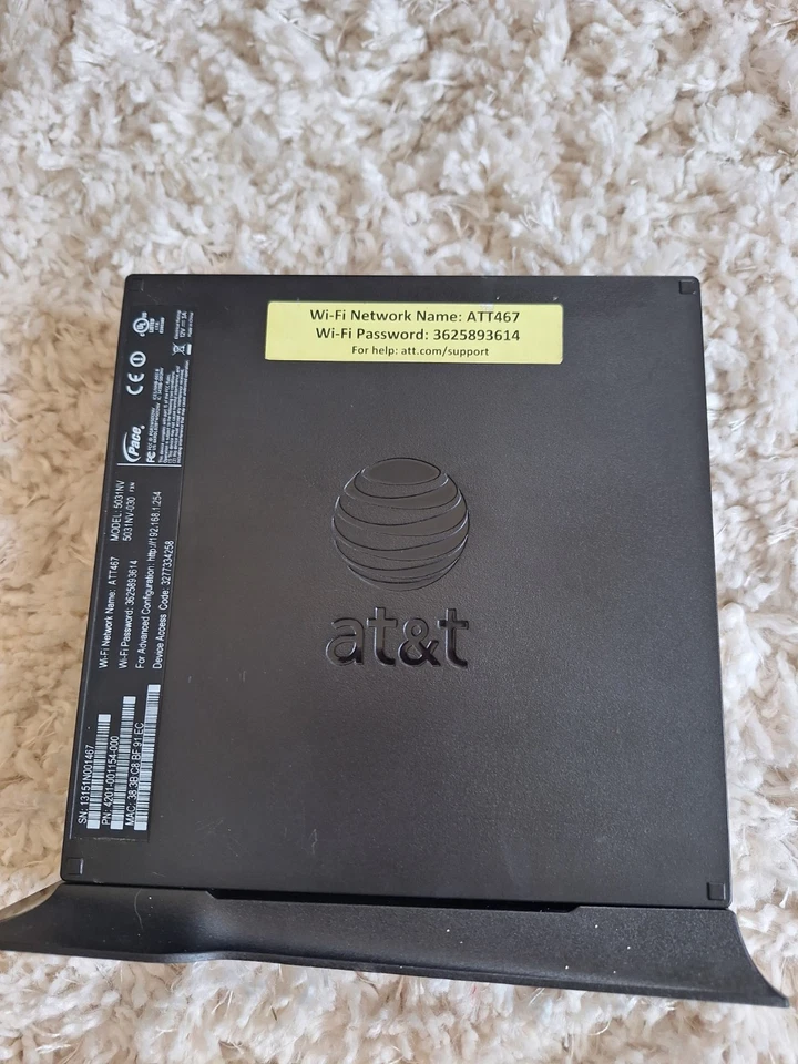 Gateway DSL inalámbrico AT&T U-verse (Pace) 5031NV con base, cable de alimentación, cable DSL Foto 4 de 4