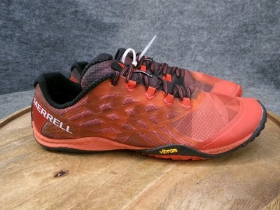 Merrell Trail Glove 4 Men Size 8.5 Casual Barefoot Shoes Hike J09667 Molten Lava