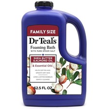 Dr Teal's Foaming Bath with Pure Epsom Salt, Shea 62.5 Ounce Pack of 1 