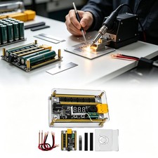 DIY Portable Mini Spot Welder Machine 8-24V Voltmeter For 18650 Lithium Battery 
