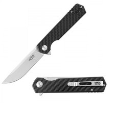 GANZO FH11 Top Pocket Folding D2 Steel Flip Blade Carbon Fiber Handle with Cl...