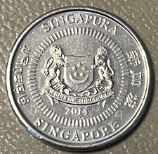 2014 Singapore 🇸🇬 10 Cents - Housing Tower, Lion KM#346