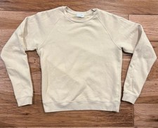 John Elliott Sweater Womens M Size 2 Beige Fleece Pullover Crew Neck Sweatshirt