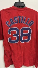 Boston Red Sox Rusney Castillo Majestic #38 Red Tshirt Size XL