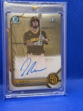 Jakob Marsee 2022 Bowman Draft #CDA-JME Chrome 1st Auto Marlins