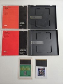 90s Turbografx 16 Lot of 2 Games -World Class Baseball and TV Sports Football