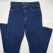 Old Navy Womens Wow Flare Size 8 Tall Blue Denim Stretch Flare Leg Jeans
