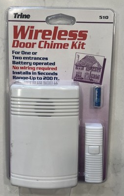 Vintage 1998 Trine Model 510 Entrance Exit Signal Kit Wireless Door Chime NEW