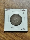 1897 Indian Head Cent Penny Nice U.S. 1c Type Coin (Raw9075)