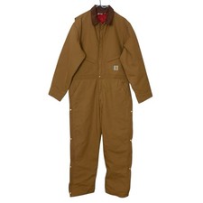 Vintage Carhartt Duck Insulated Coveralls Quilted Workwear USA Union Mens 46 T