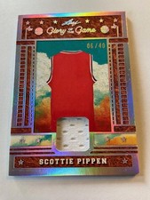 2025 Leaf Glory of the Game Scottie Pippen Jersey GU Patch Card Bulls HOF #6/40