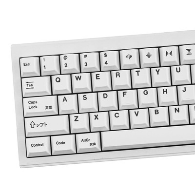 135 Keys PBT Keycaps Cherry Profile DYE-Sub White Theme Minimalist Style Suit...