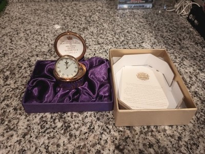 Royal Collection Trust Queen Elizabeth Pillbox Clock Platinum Jubilee Limited Ed