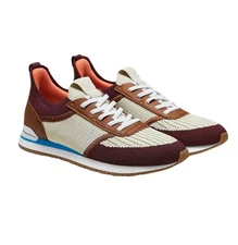 NEW Vivaia Womens Size 9.5 / 41 Astra Mix Texture Slip On Sneaker Beige Burgundy