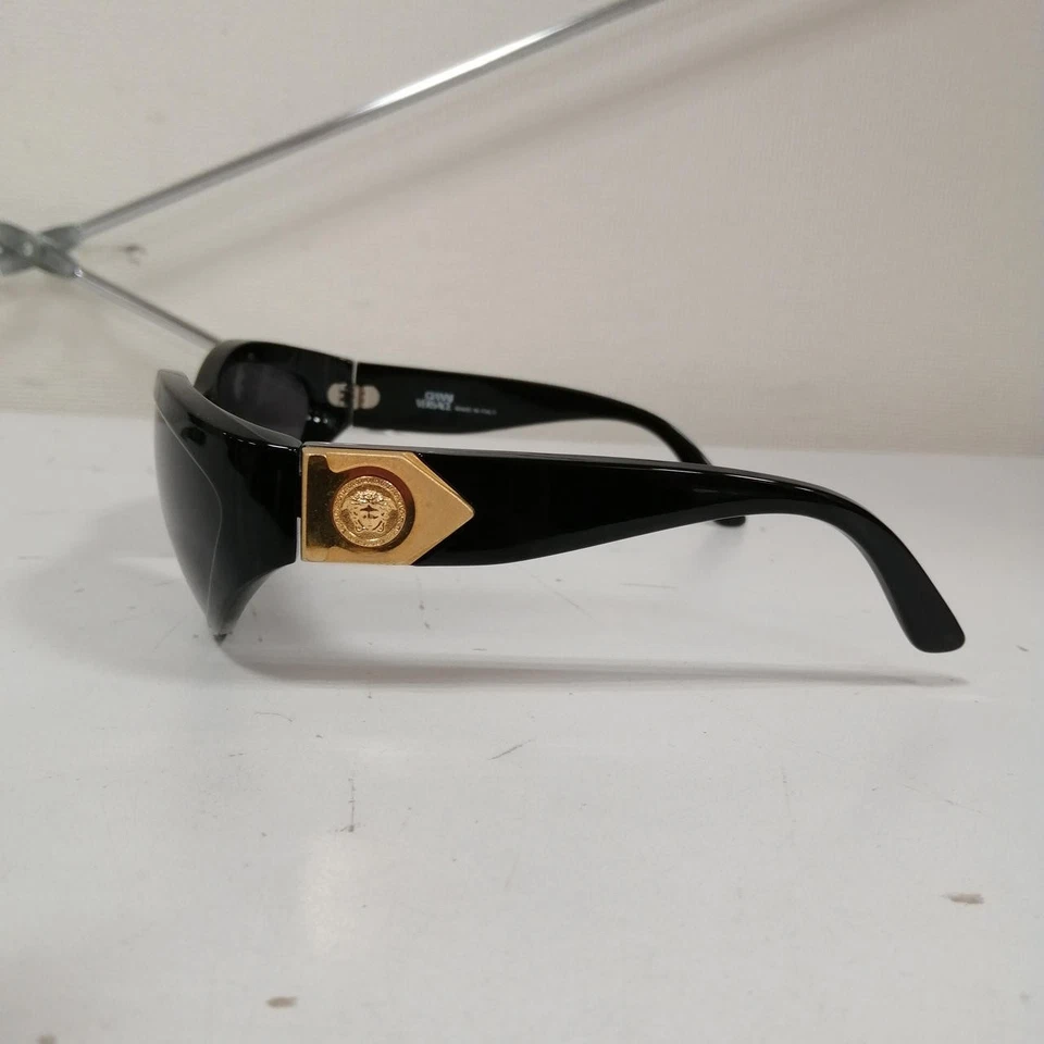 Gafas de sol Gianni Versace Mod.460 negras años 90 hechas en Italia logotipo de Medusa vintage Foto 4 de 4